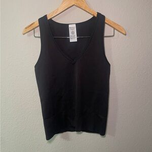 ATHLETA Women's meodukeBlack Aurora Tank Top Seamless V-Neck Yoga Activewear Gym